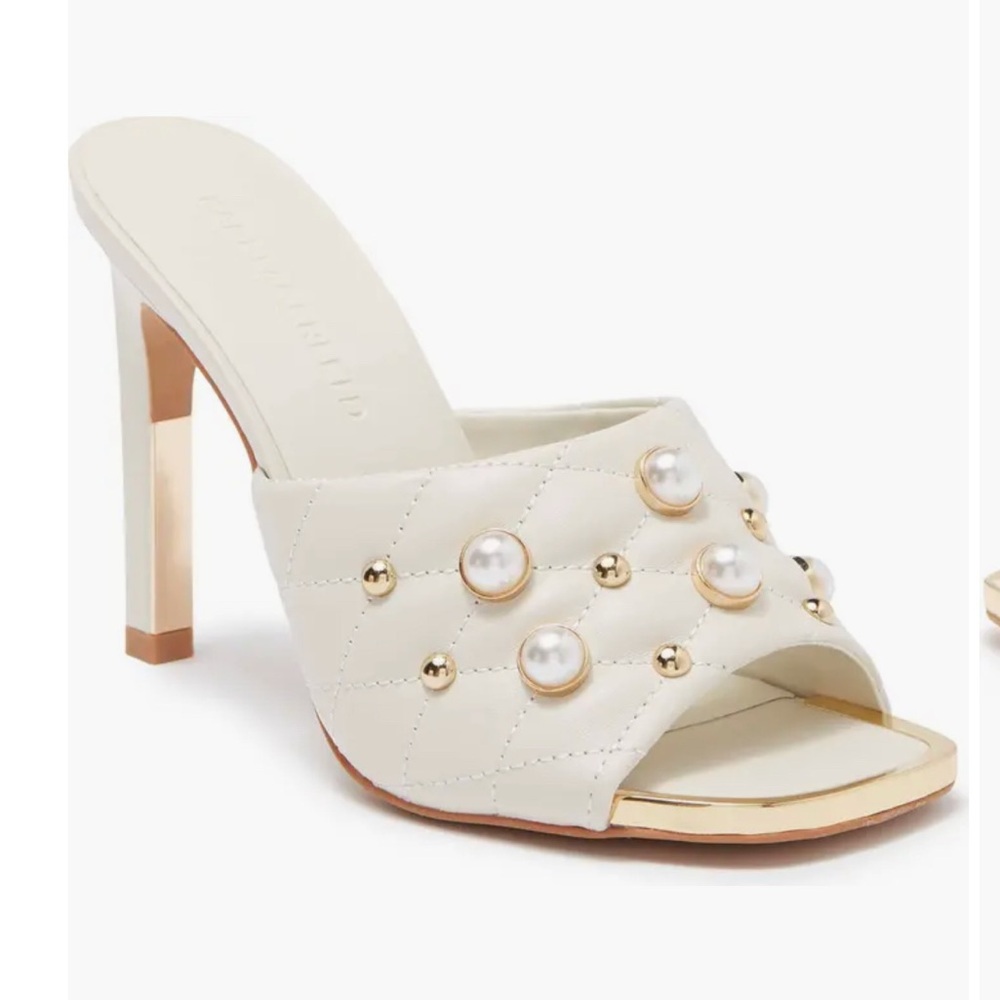 KARL LAGERFELD PARIS Amina Studded Heeled Mule size 9